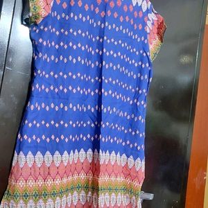 Blue Printed Kurti For Girl Or Woman 42 Bust