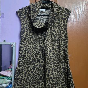 Animal Print Sleeveless Top