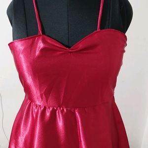 Red Short Frock For Women(size 28 To 40)