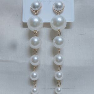 Brand New Long Pearl Earrings