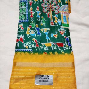 Dollo Silk Sequence Saree