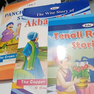 Combo Of Three Story Books 1.panchatantra Stories 2.tenali Rama Stories 3.Akbar Birbal (In English) Each Book Book Has 15 Stories In It