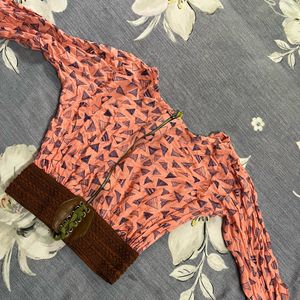 Waistband Pink Top