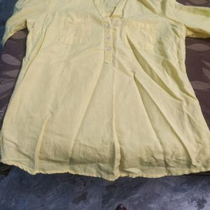 Yellow Short Kurta Cum Tunic