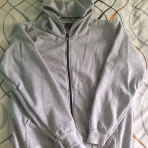 Combo of Basic Zipper Hoodie And White Shirt