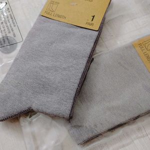 The Bata New Socks Combo-2 Formal Wear(Light Grey)