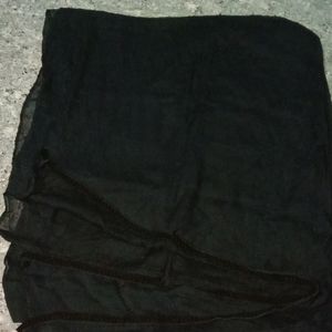 New Black Colour Chiffon Dupatta