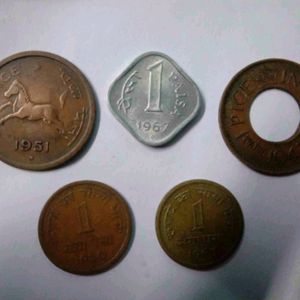 9 Indian Coin Set