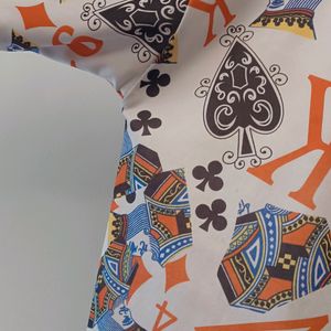 Men Playing Cards Printed Shirt