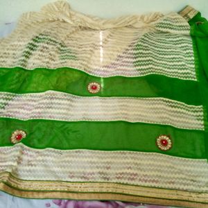 Fancy Saree With Stitched Blouse