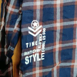 Men Brown Checked Casual Shirt