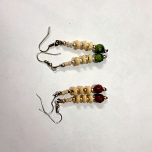 Multicolor  Earing  Red And Green.