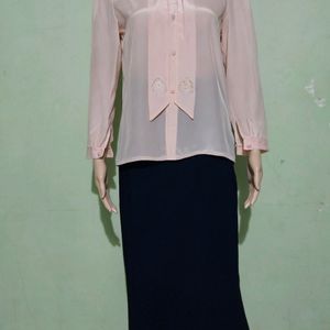 Peach Korean Style Top