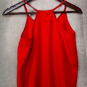 Red Flowy Cami Tank Top