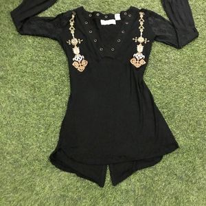 Black tunic (free size/stretchable)