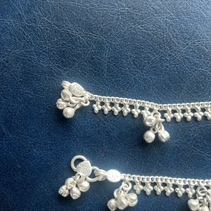 Pair of Real Silver Payal/Anklets