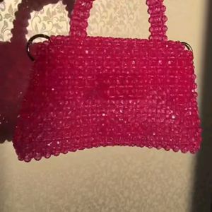 MAGENTA BEADED BAGS