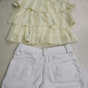 Baby Girls Top & Shorts Set