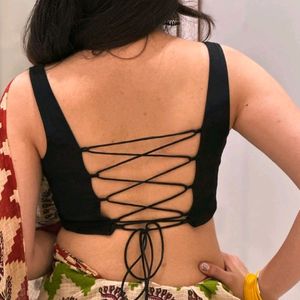 Criss Cross Dori Backless Blouse