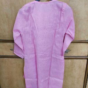 Pink Chikankari Work Beautiful Kurta