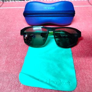 Lenskart Green Full Rim Wayfarer Vincent Sunglasse