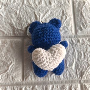 BLUE BEAR KEYCHAIN