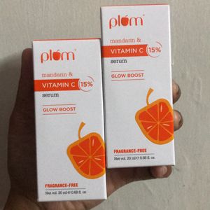 Plum Vitamin C 15% Serum Glow Boost Pack 2