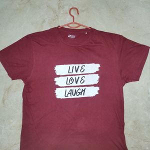 Here&Now Maroon T-shirt For Men.