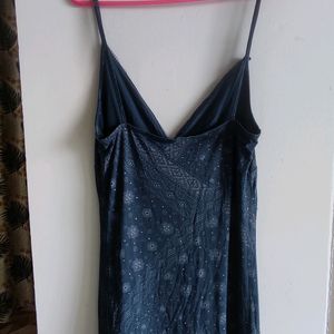 Blue Bandana Print Dress