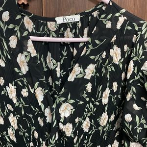 Cape Floral Top