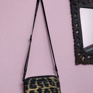 Leopard Print Sling Bag