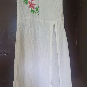 White High Slit Kurta