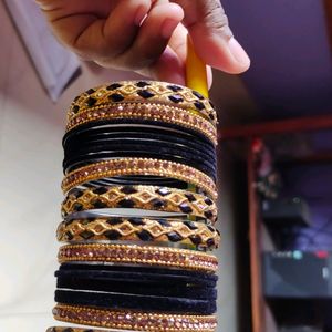 Beautiful 😻 Black Velvet Bangles😘😘