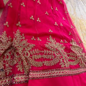 Rani Pink Lenga Stiched  Readytowear