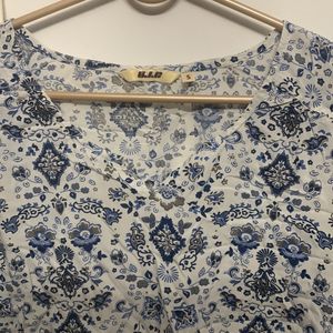 Cold Shoulder Floral Tunic