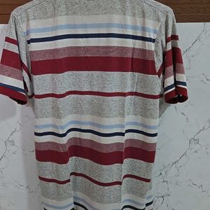 Men's T-shirt 👕 (Maroon Stripes(