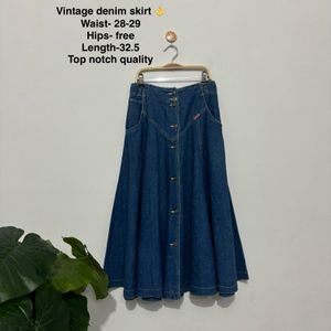 Vintage Denim Skirt