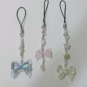 Pink Bow Coquette Phone Charm