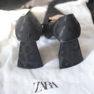 Zara Geometric Heel Shoes