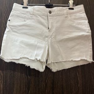 White Denim Shorts