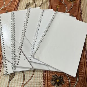 Set of 5 Spiral Notebooks