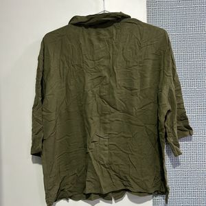 Vero Moda Olive Green Shirt