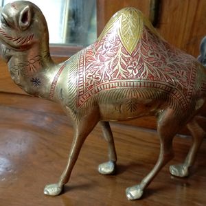 Vintage Brass Camel Figurine