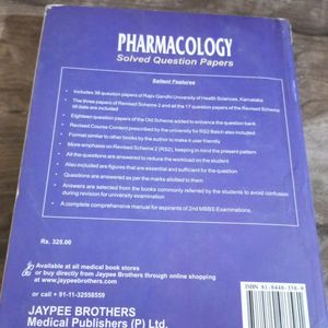 Pharmacology Solved Question Papers