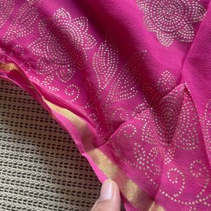 Pink Saree