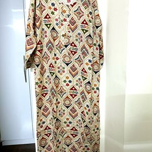 Heavy Rayon Foil Printed Stitched Kurta