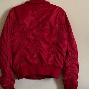 Women’s Red Bomber Jacket