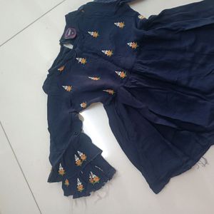 Combo Navy Blue  And Black  Aaliya Kurta