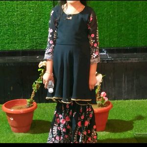 Garara With High Low Frock