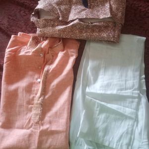 1Time Used kurta Pajama Jacket Set